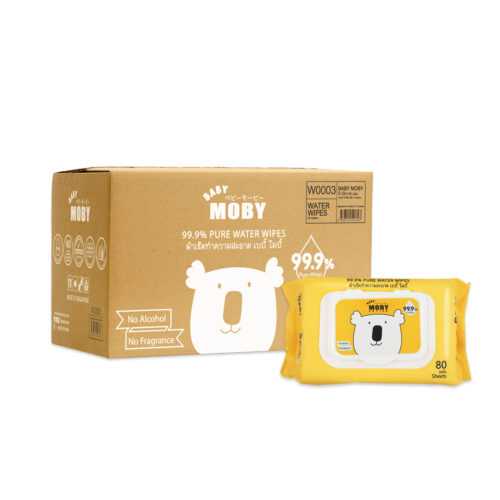 99.9% Pure water wipes 80 sheets x 12 packs