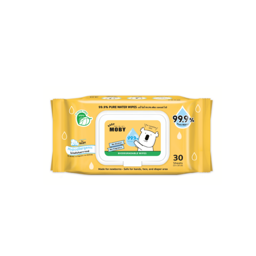 New ! 99.9% Pure water wipes 30 sheets (Biodegradable Wipe)