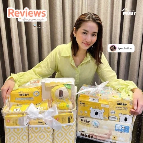 Customer review photo shared by a Baby Moby parent