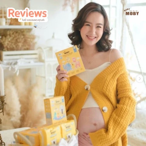 Customer review photo shared by a Baby Moby parent