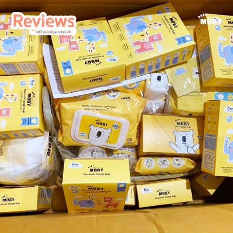Customer review photo shared by a Baby Moby parent