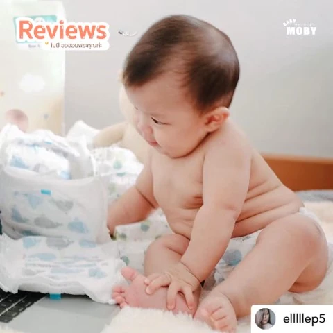 Customer review photo shared by a Baby Moby parent