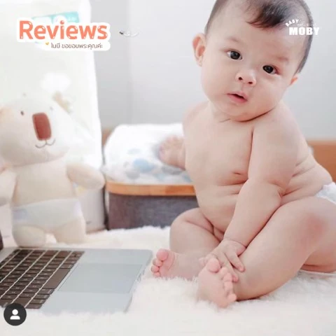 Customer review photo shared by a Baby Moby parent