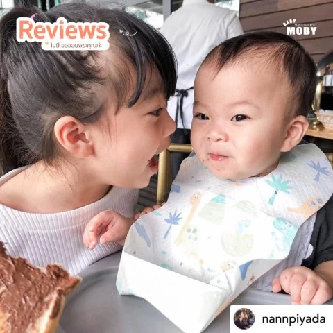 Customer review photo shared by a Baby Moby parent