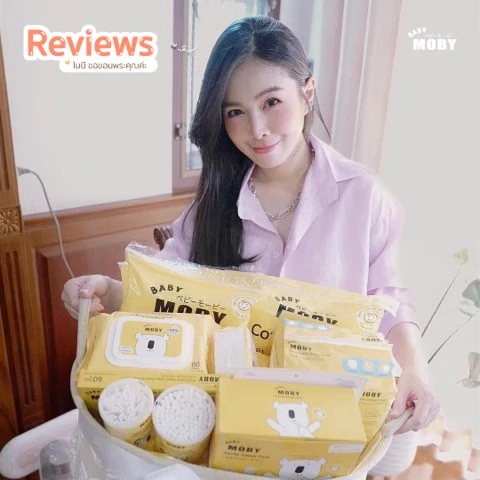 Customer review photo shared by a Baby Moby parent