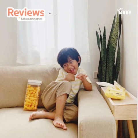 Customer review photo shared by a Baby Moby parent