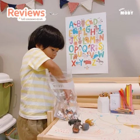 Customer review photo shared by a Baby Moby parent