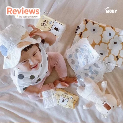 Customer review photo shared by a Baby Moby parent