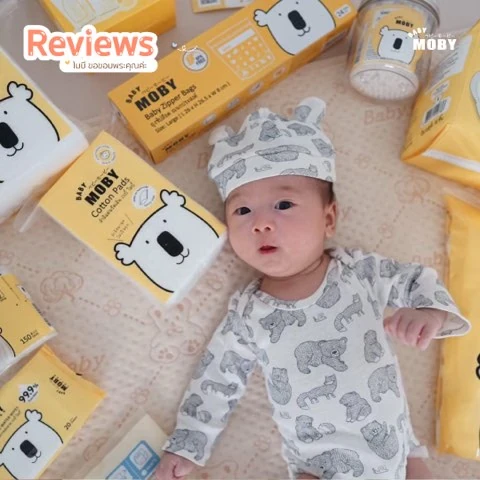Customer review photo shared by a Baby Moby parent