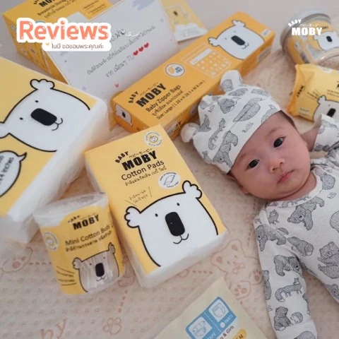 Customer review photo shared by a Baby Moby parent
