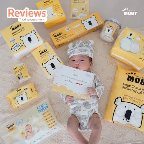 Customer review photo shared by a Baby Moby parent