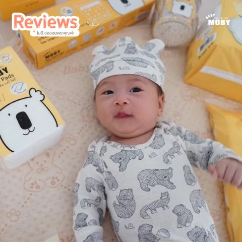 Customer review photo shared by a Baby Moby parent