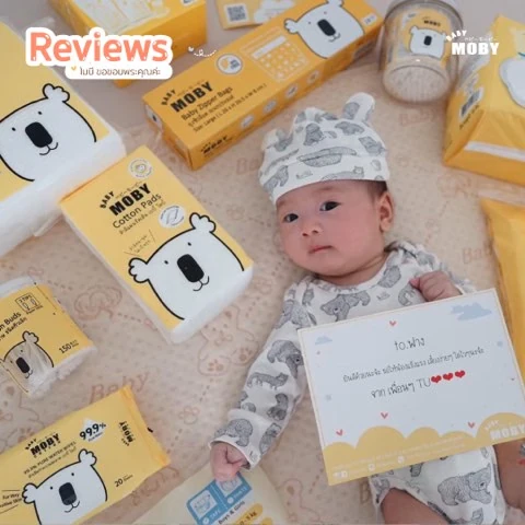 Customer review photo shared by a Baby Moby parent