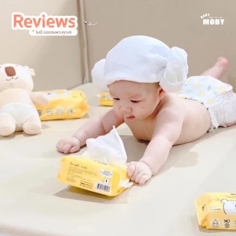 Customer review photo shared by a Baby Moby parent