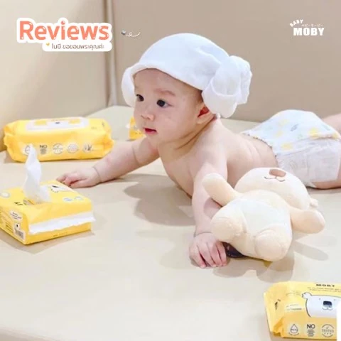 Customer review photo shared by a Baby Moby parent