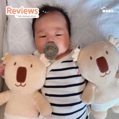 Customer review photo shared by a Baby Moby parent