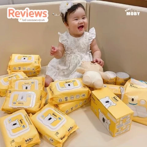 Customer review photo shared by a Baby Moby parent