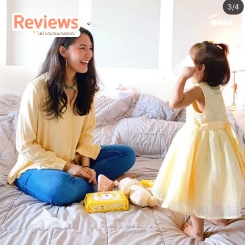 Customer review photo shared by a Baby Moby parent