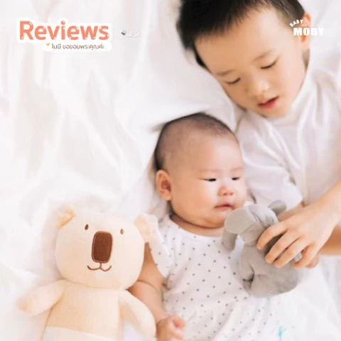 Customer review photo shared by a Baby Moby parent