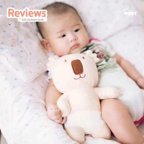 Customer review photo shared by a Baby Moby parent