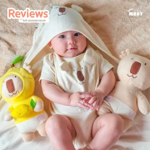 Customer review photo shared by a Baby Moby parent