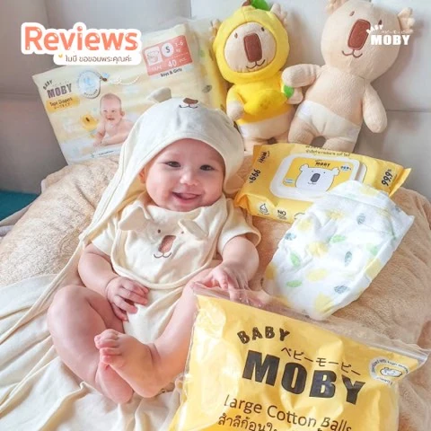Customer review photo shared by a Baby Moby parent