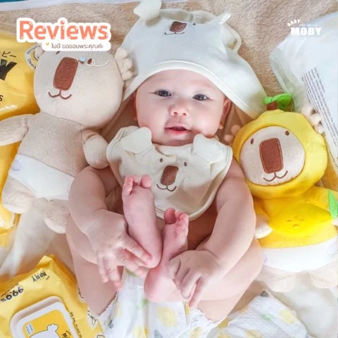 Customer review photo shared by a Baby Moby parent