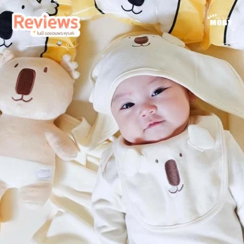 Customer review photo shared by a Baby Moby parent