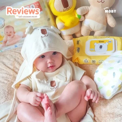 Customer review photo shared by a Baby Moby parent